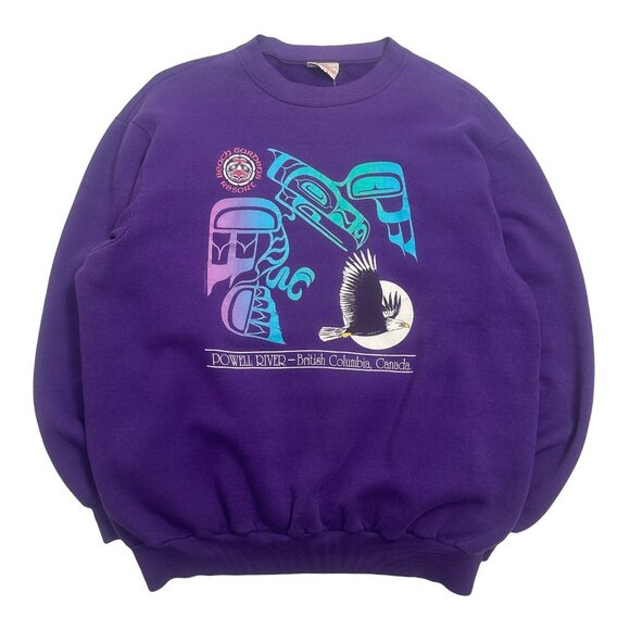 Vintage Powell River BC Canada Graphic Crewneck XL - Picture 1 of 4